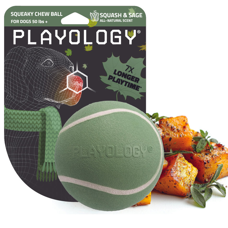 
                  
                    Squeaky Chew Ball | Squash & Sage
                  
                