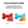 Plush Squeaky Bone